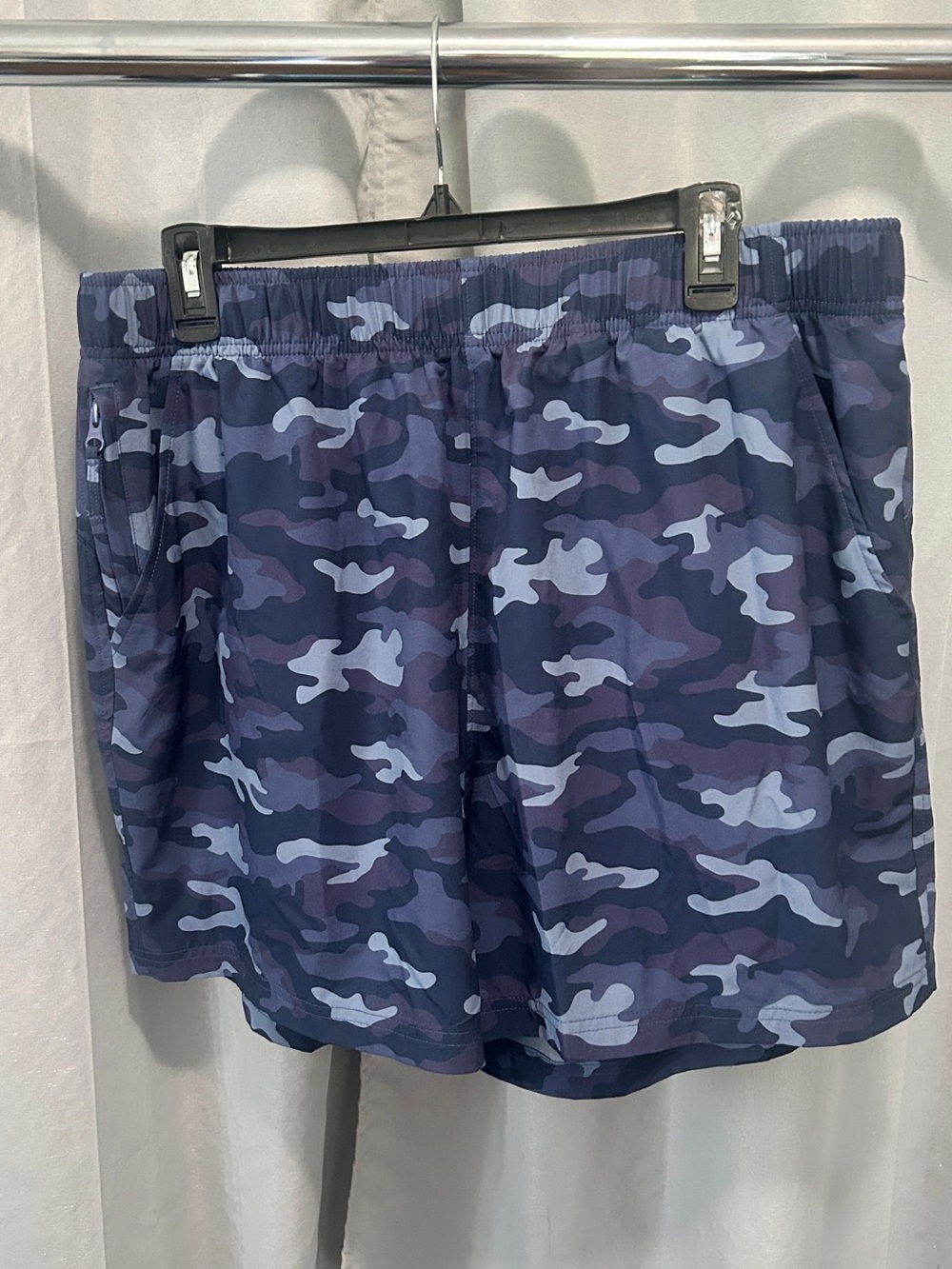 Blue Camo Women's Athletic Shorts